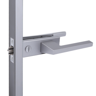 极窄平开门锁马丁款极简玻璃铝合金窄边门锁浴室卫生间通用门把手