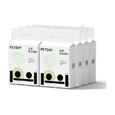 PETSHY百宠千爱无尘白茶味猫砂