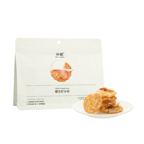 米惦樱花虾米饼入口即化鲜香酥脆非油炸膨化休闲零食上头