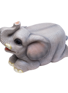 客厅创意软装搭配仿真大象换鞋凳