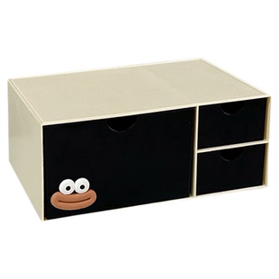 桌面抽屉式收纳盒宿舍书桌大容量书本杂物整理盒办公室文具置物架