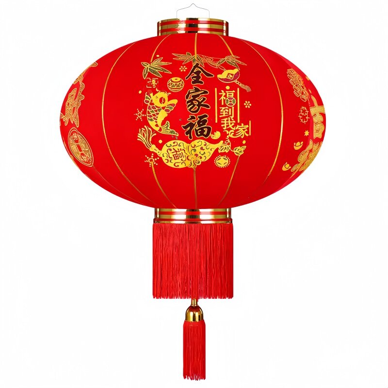 婚庆喜庆过年2026新年大红灯笼自建房户外大门口装饰阳台太阳能