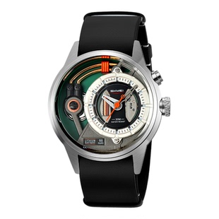 SKMEI时刻美手表男士个性立体LED灯光大表盘多功能防水简约石英表