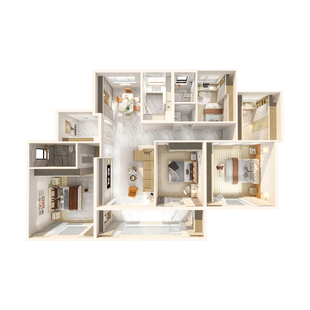 全友全屋定制走入式衣柜法式卧室睡眠空间鞋柜榻榻米家居家具定制