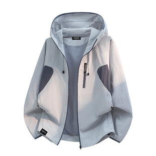 it：fivecm户外休闲男士冲锋衣2026春季机能拼色抽绳防风夹克外套