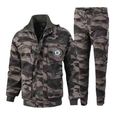 可定制纯棉加绒弹力加厚工作服