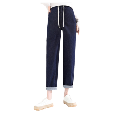 丹媞奴孕妇牛仔裤无托腹宽松