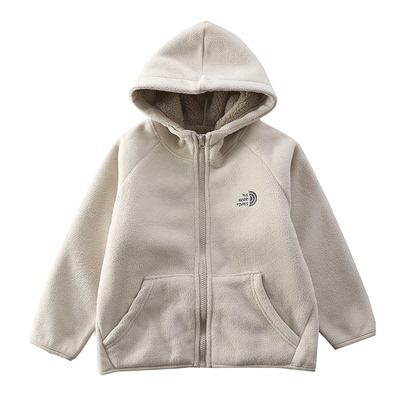 双面绒男童摇粒绒外套加厚保暖