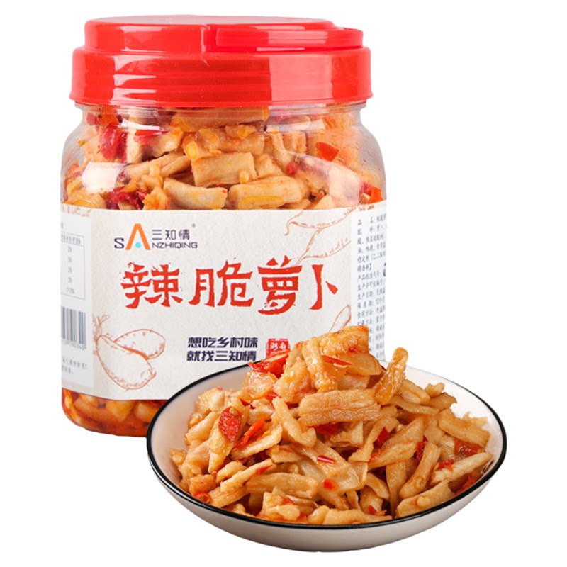三知情香辣嘎嘣脆萝卜丁600g