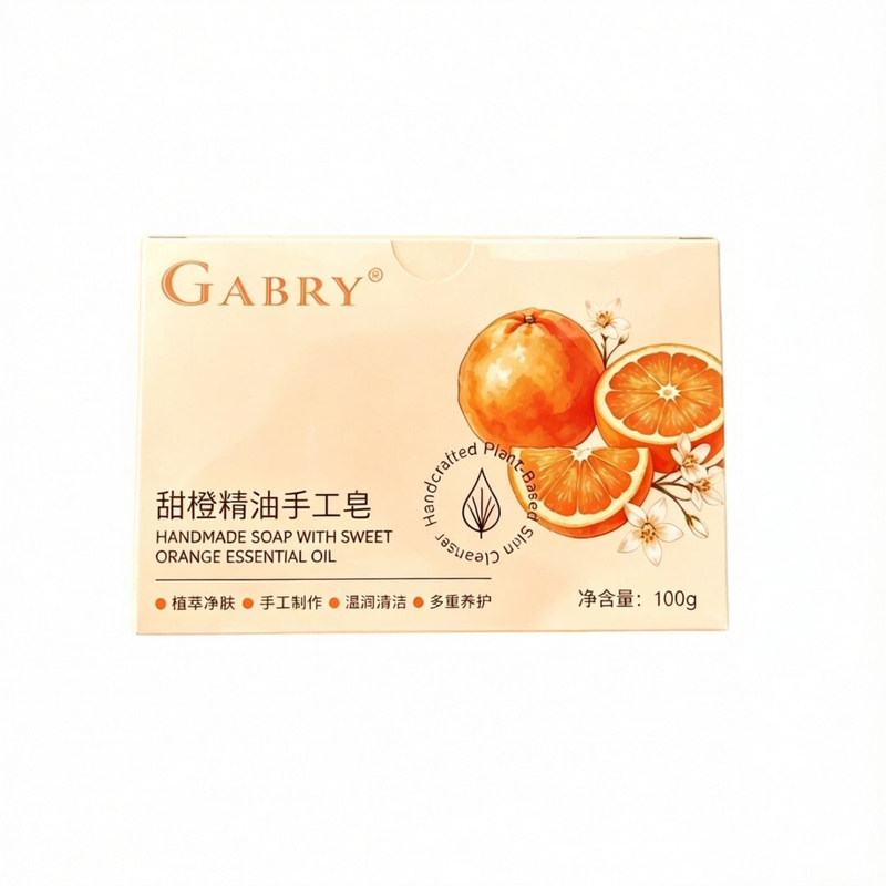GABRY嘉柏俪茶树精油皂 玫瑰、甜橙手工皂 洗头洗澡洗脸100g 包邮