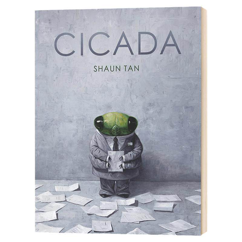 Cicada 蝉 陈志勇 英文原版绘本 Shaun Tan 青少年小学生课外阅读书 绯红树异星人埃里克外郊区的故事兔子抵岸作者 进口英语书籍