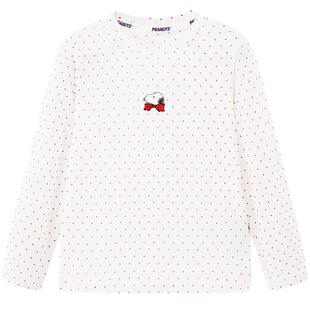 【专柜同款】MINIPEACE×史努比联名女童长袖T恤波点夏装打底衫新