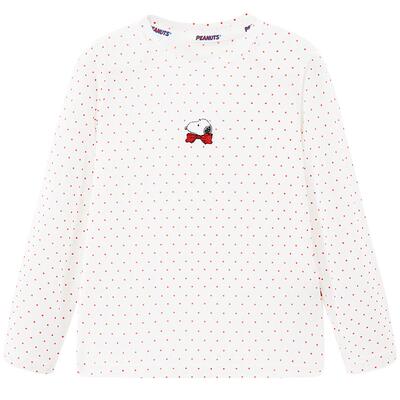 【专柜同款】MINIPEACE×史努比联名女童长袖T恤波点夏装打底衫新