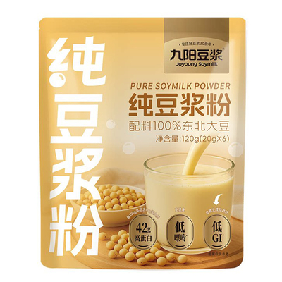九阳纯豆浆粉120g1袋高蛋白低GI