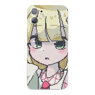 像素块可爱黄发少女甜美软萌苹果13手机壳二次元适用于13pro小米10OPPOa1红米k40荣耀90iQOO14华为p60vivos15