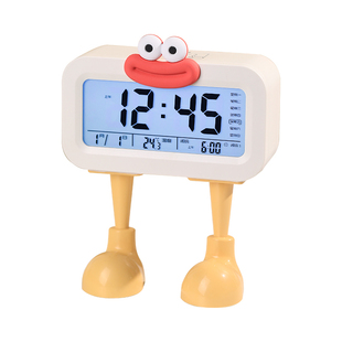 卡通钟表桌面台式闹钟学生专用创意高颜值智能电子时钟2025新款