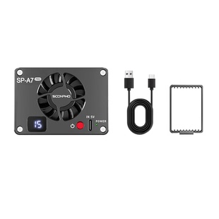 A7Pro相机直播散热器适用索尼A74 A7C ZVE1/10 a6700佳能R5/R6/R8/富士XT4微单半导体制冷过热降温静音风扇