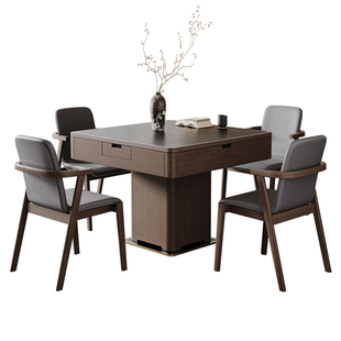 新中式麻将机全自动家用静音麻将桌两用餐桌一体家用新款机麻茶台