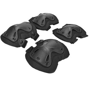 战术护膝护肘军迷彩CS爬行训练护具户外攀岩运动骑行防护套装备男