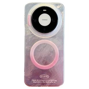 拓岚 适用华为mate80新款手机壳双层情侣高级感渐变紫冰川纹磁吸支架mate80promax网红mate70/60pro硅胶男女