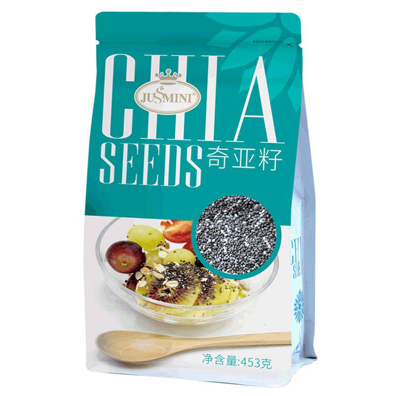 JUSSMINI墨西哥进口奇亚籽异籽 Chia Seed代餐饱腹感健身即食冲饮