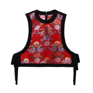 【喜气洋洋】原创马夹新中式国风双面穿宋锦马甲女老钱风复古女装