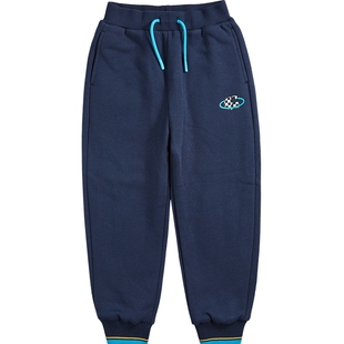 歌瑞家冬裤子男小童装双层针织裤休闲裤长裤下装卫裤乐友