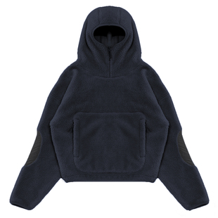 Entire Studios25秋冬加厚加绒连帽蒙面羊羔摇粒绒保暖卫衣外套