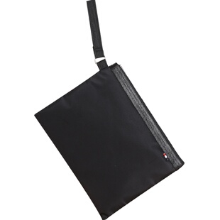 杰利文件袋侧拿防水加厚公文袋A4手提资料袋内多层拉链袋米高布韩国简约商务袋办公开会袋资料收纳培训袋定制