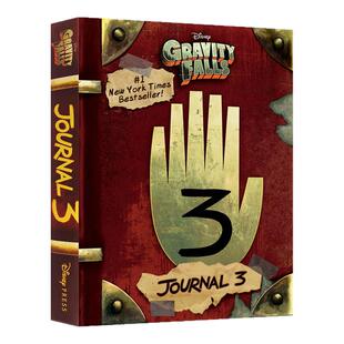 怪诞小镇4册精装迪普日记3 Gravity Falls:Journal3英文原版全彩解密 儿童英语冒险图画故事书 青少年课外阅读迪士尼Alex Hirsch