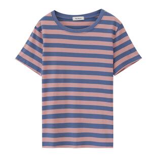 高档气质妈妈装夏季纯棉短袖t恤女新款大码宽松洋气半袖女上衣潮