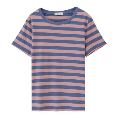 高档气质妈妈装夏季纯棉短袖t恤女新款大码宽松洋气半袖女上衣潮