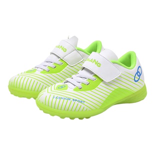 儿童碎钉足球鞋TF宽版魔术贴方便穿脱幼儿学生体育课训练踢球鞋子