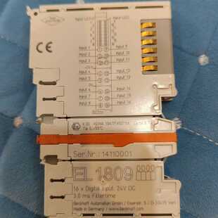 溢价-@倍福EL1809数字输入模块，16路输入，24V DC供电