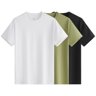 霞湖世家COOLMAX凉感印花t恤微阔落肩UPF50+圆领短袖190B