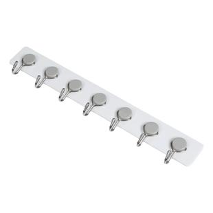 美丽雅挂钩墙壁挂毛巾浴室一排挂衣架长条粘胶厨房衣服排钩免打孔