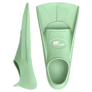 双旗鱼全硅胶自由泳脚蹼专业训练成人儿童舒适自游泳脚蹼蛙泳装备
