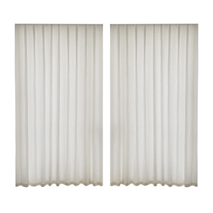 中古风亚麻扶风纱透光不透人卧室客厅阳台窗纱窗帘高级感加厚防晒