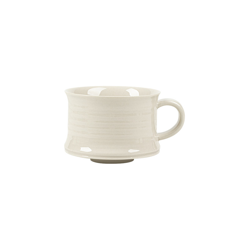 三点水草木灰咖啡杯陶瓷中式复古茶杯高档手工陶瓷杯办公室咖啡杯