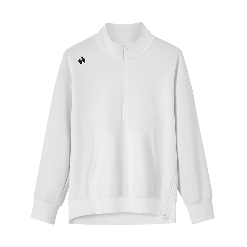 hotsuit后秀卫衣女2025冬季新款半拉链宽松立领户外休闲运动上衣