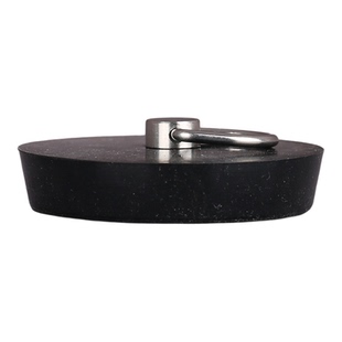 黑色拖布池脸盆下水器下水道堵头洗衣水池封水盖子钢环硅胶浴缸塞