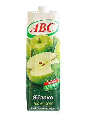 俄罗斯进口ABC牌1升瓶装纯果汁