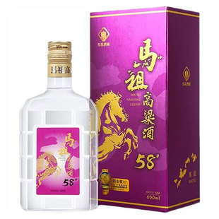 马祖老酒 台湾原装马祖高粱酒58度600ml清香型白酒纯粮食酒送礼盒