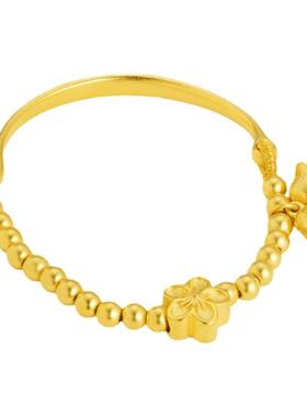 沙金玲兰珠女款手镯仿真黄金