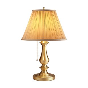 欧式轻奢卧室床头灯美式复古充电台灯客厅书房酒店会所民宿奢华