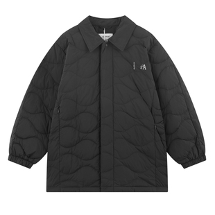 ei童装儿童轻薄款羽绒服25冬装新款男女童中长款寸衫翻领保暖外套