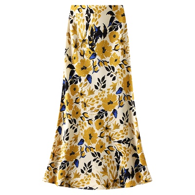 BenHou/本后9939薄款碎花鱼尾裙