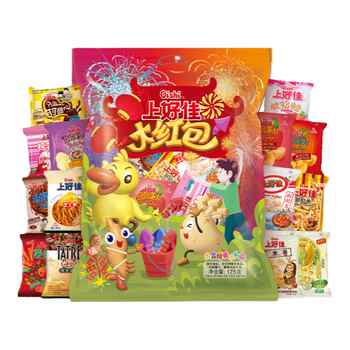 Oishi上好佳休闲零食组合新年175g分享送礼券后22.9元包邮