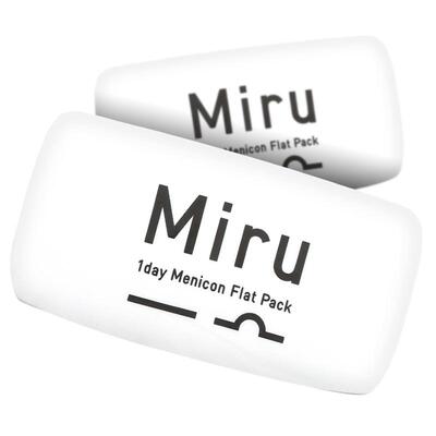 日本Miru米如隐形眼镜日抛盒30片一次性近视透明片水润舒适天天抛