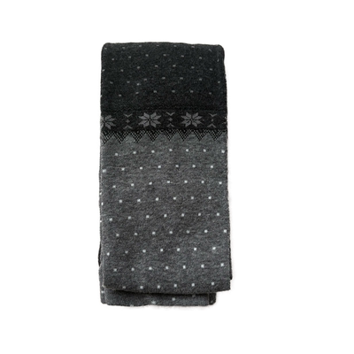 夜间教习室灰色连裤袜女秋冬复古拼色波点袜子氛围感雪花点打底裤